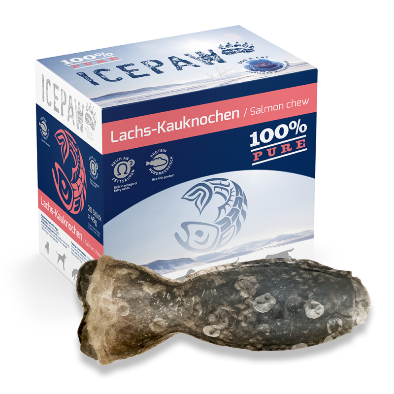 ICEPAW Lachskauknochen 100% pure